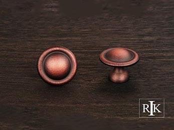 Smooth Dome Knob 1 1/4" (32mm) - Distressed Copper - New York Hardware