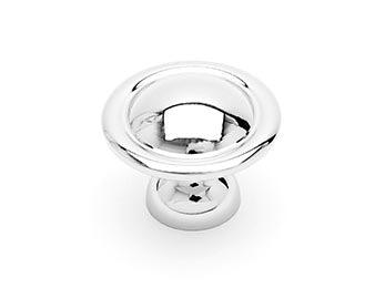 Smooth Dome Knob 1 1/4" (32mm) - Polished Nickel - New York Hardware