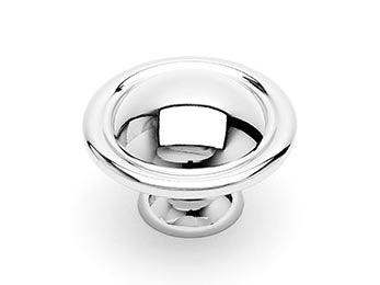 Smooth Dome Knob 1 1/2" (38mm) - Polished Nickel - New York Hardware