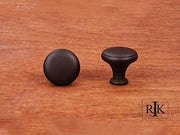 Solid Knob with Flat Edge  1 1/4" (32mm) - Oil Rubbed Bronze - New York Hardware