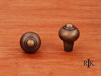 Solid Round Knob with Tip 1" (25mm) - Antique English - New York Hardware