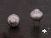 Solid Round Knob with Tip 1" (25mm) - Pewter - New York Hardware
