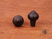 Solid Round Knob with Tip 1" (25mm) - Oil Rubbed Bronze - New York Hardware