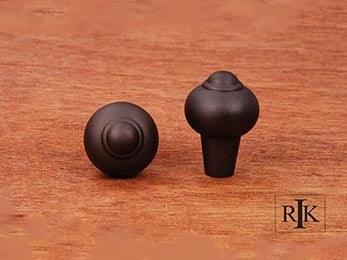 Solid Round Knob with Tip 1" (25mm) - Oil Rubbed Bronze - New York Hardware
