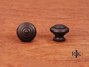 Solid Knob with Circle @ Top  1" (25mm) - Oil Rubbed Bronze - New York Hardware