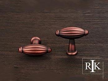 Small Indian Drum Knob  1 3/4" (44mm) - Distressed Copper - New York Hardware