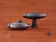 Large Indian Drum Knob 2 1/4" (57mm) - Distressed Nickel - New York Hardware Online