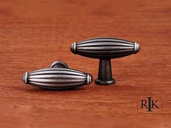 Large Indian Drum Knob 2 1/4" (57mm) - Distressed Nickel - New York Hardware Online