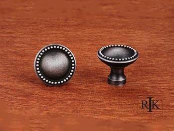 Plain Knob with Beaded Edge  1 1/4" (32mm) - New York Hardware Online