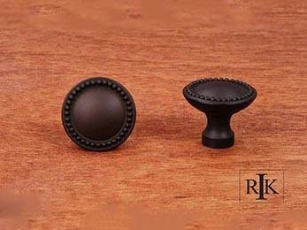 Plain Knob with Beaded Edge  1 1/4" (32mm) - New York Hardware Online