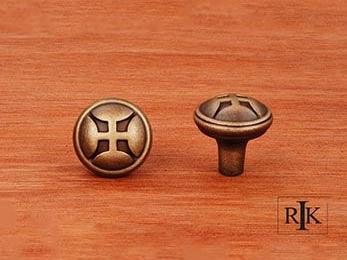 Solid Four Petal Knob 1 1/4" (32mm) - Antique English - New York Hardware