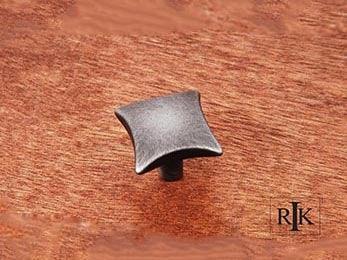 Plain Knob with Four Curves  1 5/32" (29mm) - Distressed Nickel - New York Hardware Online