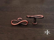 Butterfly Pretzel Knob  2 1/8" (54mm) - Distressed Copper - New York Hardware Online
