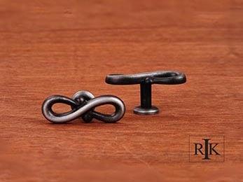 Butterfly Pretzel Knob  2 1/8" (54mm) - Distressed Nickel - New York Hardware Online