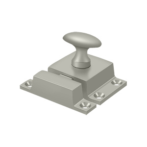 Cabin Lock by Deltana - 1-1/2" x 1-3/4" - Brushed Nickel - New York Hardware