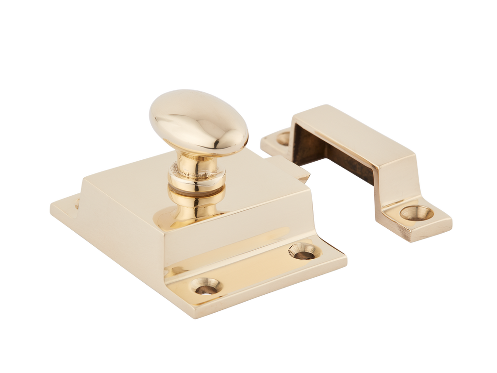 Cotswold Cupboard Latch by Armac Martin - 54mm - Polished Brass Unlacquered
