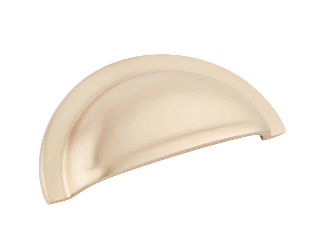 Cotswold Cup Pull by Armac Martin - 92mm - Satin Brass Unlacquered