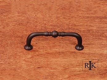 Decorative Elongated Colonial Pull  3 1/2" (89mm) - Oil Rubbed Bronze - New York Hardware Online