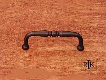Decorative Curved Pull  3 3/8" (86mm) - Oil Rubbed Bronze - New York Hardware Online