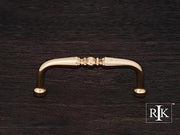 Decorative Curved Pull  3 3/8" (86mm) - Polished Brass - New York Hardware Online