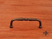 Decorative Curved Pull  3 7/8" (98mm) - Antique English - New York Hardware Online