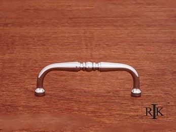 Decorative Curved Pull  3 7/8" (98mm) - Chrome - New York Hardware Online