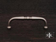 Decorative Curved Pull  3 7/8" (98mm) - Pewter - New York Hardware Online