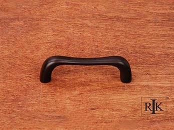 Contemporary Bent Middle Pull 3 3/8" (86mm) - Polished Brass - New York Hardware Online