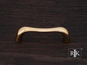 Contemporary Bent Middle Pull 3 3/8" (86mm) - Oil Rubbed Bronze - New York Hardware Online
