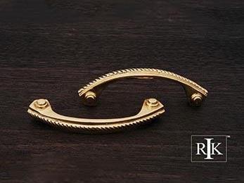 Rope Pull  4 1/4" (108mm) - Polished Brass - New York Hardware