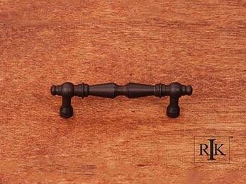 Plain Tapered Pull 3 15/16" (100mm) - Oil Rubbed Bronze - New York Hardware Online