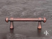 Distressed Decorative Rod Pull 4 3/8" (111mm) - Distressed Decorative Rod Pull - New York Hardware Online