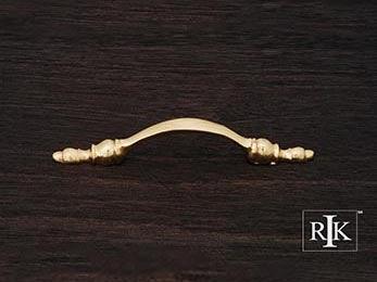 Decorative Pull 5 1/8" (130mm) - Polished Brass - New York Hardware Online