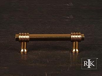 Swirl Pull 3 15/16" (100mm) - Polished Brass - New York Hardware