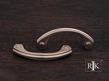 Plain Bow Pull 3 3/4" (95mm) - Pewter - New York Hardware Online