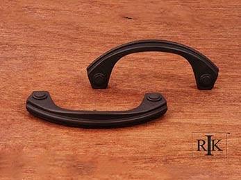 Plain Bow Pull 3 3/4" (95mm) - Oil Rubbed Bronze - New York Hardware Online