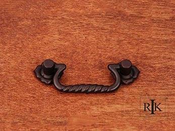Rope Bail Pull with Clover Ends 4 1/4" (108mm) - Oil Rubbed Bronze - New York Hardware Online