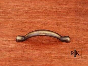 Smooth Decorative Bow Pull   3 7/8" (98mm) - Antique English - New York Hardware