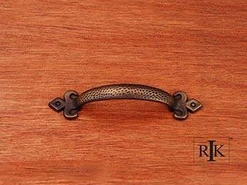 Divet Indent Bow Pull with Gothic Ends 4 15/16" (125mm) - Antique English - New York Hardware Online