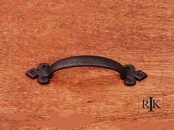 Divet Indent Bow Pull with Gothic Ends 4 15/16" (125mm) - Oil Rubbed Bronze - New York Hardware Online