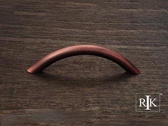 Half Moon Pull  4 1/4" (108mm) - Distressed Copper - New York Hardware Online