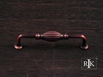 Indian Drum Vertical Pull  5 7/16" (138mm) - Distressed Copper - New York Hardware Online