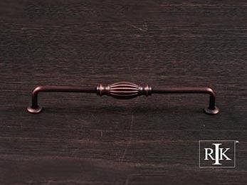 Indian Drum Vertical Pull  8 3/4" (222mm) - Distressed Copper - New York Hardware Online