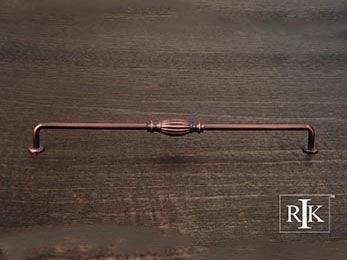Indian Drum Vertical Pull  12 3/4" (324mm) - Distressed Copper - New York Hardware Online
