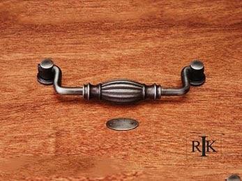 Indian Drum Hanging Pull 5 3/4" (146mm) - Distressed Nickel - New York Hardware Online