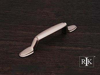 Lined Flat Foot Bow Pull  5 3/16" (132mm) - Pewter - New York Hardware Online