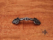 Two Leaf Pull 4 3/8" (111mm) - Distressed Nickel - New York Hardware