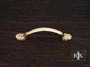 Lines @ End Pull 4 9/16" (116mm) - Polished Brass - New York Hardware Online