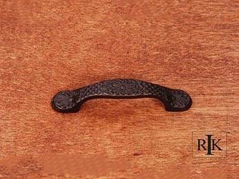 Flowery Ornate Pull  4 1/2" (114mm) - Oil Rubbed Bronze - New York Hardware Online