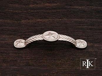 Rugged Texas Star Pull 4 5/8" (117mm) - Pewter - New York Hardware